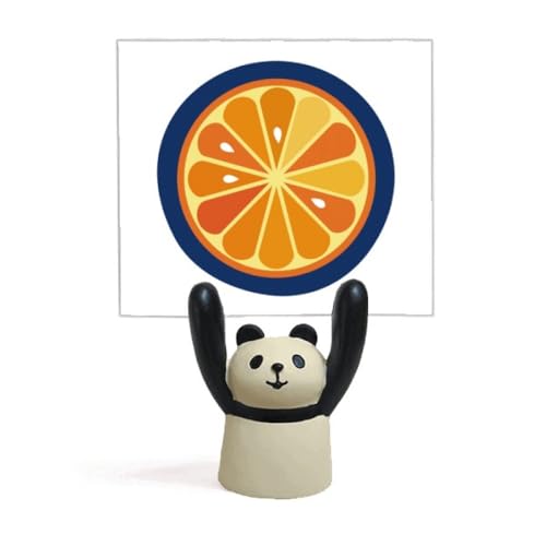 oのアルファベットのオレンジ色の果物は、かわいいパターン 付箋棚キャラクターパンダ棚飾り