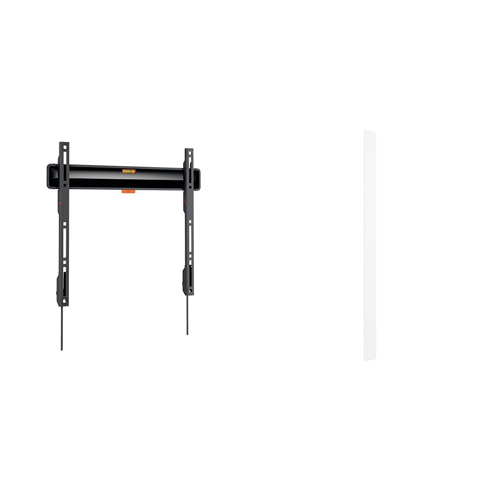 Vogel's Comfort TVM 3405 Flache TV-Wandhalterung für 32-77 Zoll Fernseher & TVA 6000 Kabelkanal Weiß