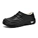 Armadillo Chef Shoes for Men Women Waterproof Non Slip Work Shoes Lightweight Garden Clogs Slip On Comfortable Nursing Shoe Fashion Casual Clog Unisex for Kitchens C-Black