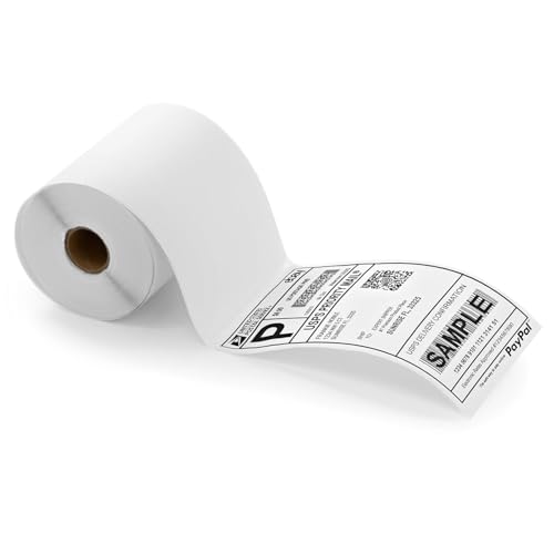 Image of Direct Thermal Shipping 400 Labels Printer Sticker Roll, Pack of 1 (3 x 5 inch)
