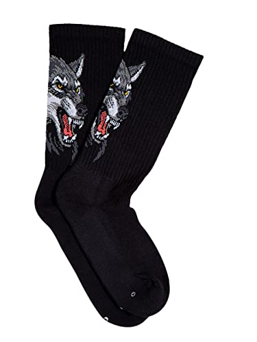 Meia Lupo Urban Sport Cano alto Estampada Unissex 16300 Tamanho:34-38;Cor:Preto