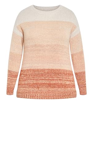 Image of Avenue Women's Plus Size Reese Ribbed Knit Sweater