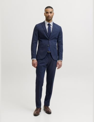 JACK & JONES Herren jprfranco Trouser nos Tuxedo Hose, Dark Navy, 50 EU – Ansicht 2