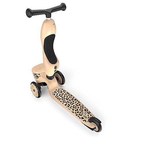 Scoot & Ride Highwaykick 1 Lifestyle 2in1 Kickboard/Scooter und Rutscher, Farbe: Leopard, f&uuml;r Kinder von 1 bis 5 Jahren, 96607, 40 cm