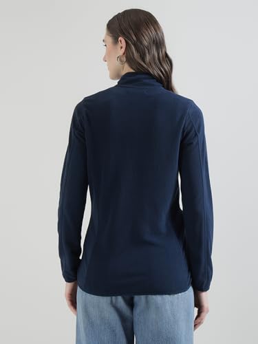 Image of Alan Jones Clothing Women's Standing Collar Zipper Fleece Standard Length Jacket