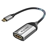 thunderbolt til hdmi kabel 【Tragbares Aluminiumdesign】 Dank seiner kompakten Größe lässt sich dieser usb c auf HDMI adapter einfach überall hin mitnehmen und ist somit ideal für Präsentationen, Meetings und Geschäftsreisen. Der Adapter besteht aus einer exquisiten Aluminiumlegierung, die eine bessere Wärmeleistung und Druckfestigkeit gewährleistet, und das verstärkte Nylonkabel macht ihn langlebiger.