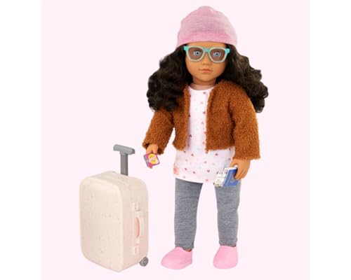 Muñeca viajera Our Generation Lisandra de 18 pulgadas miniatura 4