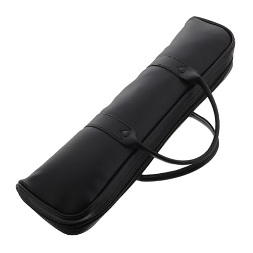Milisten Flute Carrying Bag Faux Leather Dizi Case Recorder Storage Flute Instrument to Carry Lightweight