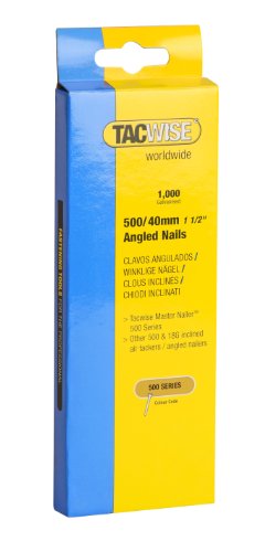 Tacwise 0483 Nägel Gewinkelt Verzinkt (500/40mm ,1.000 Stück pro Verpackung)