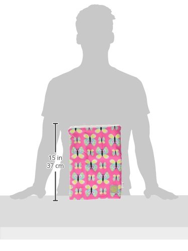 Itzy Ritzy Sealed Wet Bag – Washable and Reusable Wet Bag with Water Resistant Lining Ideal for Swimwear, Diapers, Gym Clothes & Toiletries; Measures 11” x 14”, Social Butterfly