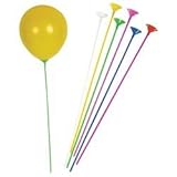 Bulk Pack of Balloon Sticks and Cups - Multi Color - 144 Sticks and 144 Cups - 16 Inch Sticks