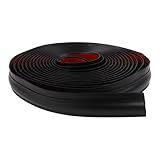 FACAIIO Teppichstreifen TPE für nahtlose Bodenübergangsstreifen bis 10 mm Teppiche, 6 m Rolle, hellgrau/schwarz/braun