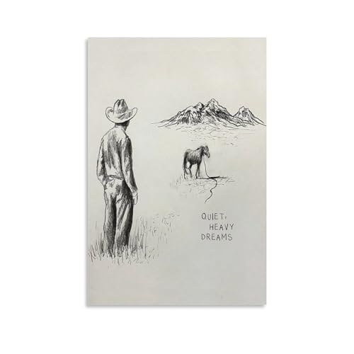Toile Zach Bryan Quiet Heavy Dreams 1 impression haute qualité