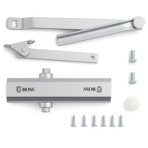 Image of B BOSS Heavy Duty Door Closer Normal Arm Rack & Pinion Mechanism | Dual Speed Adjustable | No Oil Leakage - 2 Year Warranty - Made in India (45Kg Capacity Max Door Width 850mm)