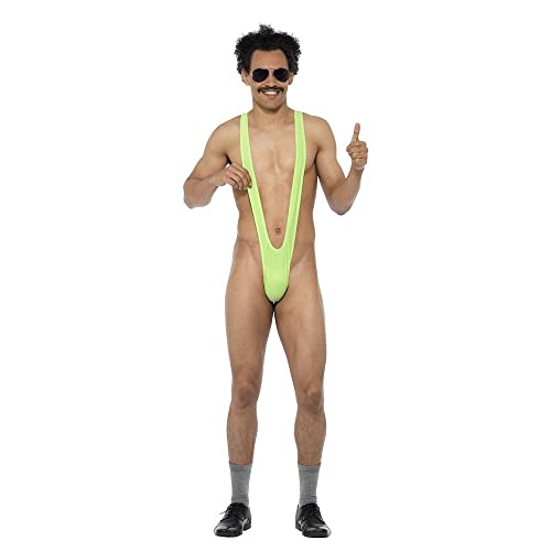 mikamax – Borat Mankini – Talla única - Verde - para Hombre - Traje de baño - Bañador para Hombre - Despedida de Soltero - Fiesta en la Piscina - Regalo Divertido