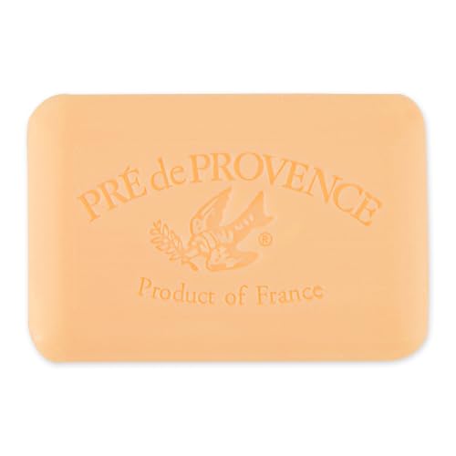 Image of Pre de Provence Artisanal Soap Bar, Enriched with Organic Shea Butter, Natural French Skincare, Quad Milled for Rich Smooth Lather, 8.8 Ounce, Persimmon