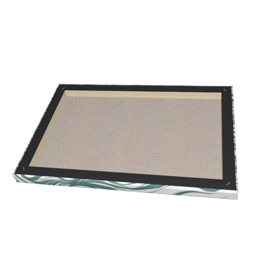 Toile rayures vertes ondulées sans cadre RLDOBOFE tableau moderne - 5
