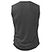 Sdeycui Fashion Sleeveless Tank for Men Business Solid Color Tshirts V Neck Baggy Comfy Casual Workout T-Shirts Dark Gray