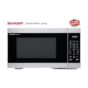 SHARP SMC1162KS Oven with Removable 12.4" Carousel Turntable, Orville Redenbacher's Certified, Cubic Feet Countertop Microwave, 1.1 CuFt, Stainless Steel SHARP SMC1162KS Oven with Removable 124 Carousel Turntable Orville Redenbachers Certified Cubic Feet Countertop Microwave 11 CuFt Stainless Steel