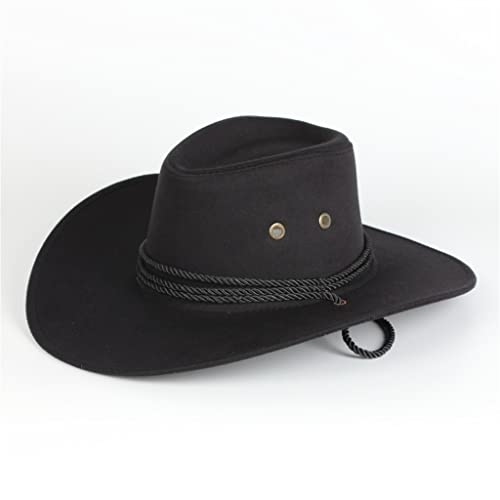 Chapeau de cowboy pour hommes et femmes style knight à trois cordes