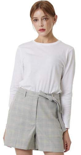 May You Be Women’s 100% Soft Cotton Crew Neck Long Sleeve T-Shirt (2-Pack,3-Pack)2