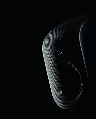 Image of Bowers and Wilkins M-1 Satellite Speaker (1 Count) 4 inch Glass Fiber Midrange, 1 inch Aluminum Dome Tweeter, Use as Home Stereo Speakers or Center Channel in Your Surround Sound System, Matte Black (Single)
