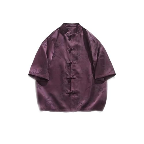 Chemise homme été style chinois décontractée et vintage ville