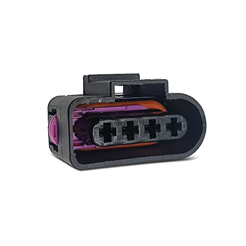 6Pcs Ignition Coil Connector Kit Harness Wiring Plug And 0.3Cm Take-Up Tool Fit For Audi Vw Replace 4B0 973 724 4B0973724 4-Way Female Coil Connectors Repair Kit #TOP3