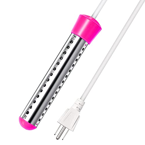 GESAIL Quick Heating UL Listed Portable Immersion Bucket Water Heater with Stainless Steel Cover to Heat 5 Gallons Water in Minutes for Small Pool, Bucket, Bathtub, Basin, Winter Washing