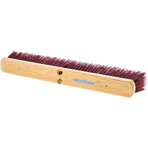 PRO SOURCE Heavy Duty Rough-Surface Push Broom Head with Threaded Block: 24