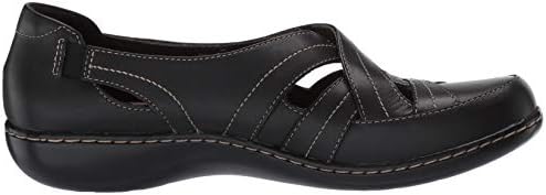 Clarks Women's Ashland Rosa Loafer, Black Leather, 95 M US | Image 5