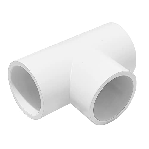 1/2" 3 Way Tee Pvc Fittings-12 Packs, Pvc Pipe Fittings Connector Furniture Grade Sch40 Pvc Elbow, Pvc Tee Socket, 3 Way Tee Elbow Pipe Fitting Adapter For Home Or Industrial Use (1/2 Inch-12 Pack) #TOP3