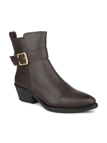 Image of Inc.5 womens Women Black Block-heeled Chelsea Boots Clog