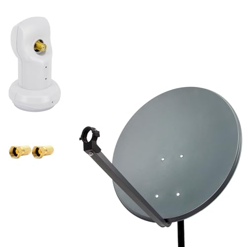 PremiumX Satelliten-Komplettanlage 60cm - Twin LNR Für 2 Teilnehmer