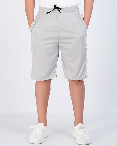 5 Pack: Big Boys Girls Youth Clothing Knit Mesh Active Athletic Performance Basketball Soccer Lacrosse Tennis Exercise Summer Gym Golf Running Teen Running Shorts Quick Dry Fit Knit-Set 5- Xs (4/5) #TOP1