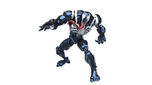 Image of BLOKEES Champion Class - Marvel Rivals - Venom Action Figure - 185 Pieces Model Kit - 6 Inch - 90 Points of Articulation - Assembly Required - No Tools - No Cutting - No Glue - No Paint - Age 14+ | Official Blokees Marvel Rivals Model Kit, 185-Piece Snap-Fit Build, Approx. 5.91 in Tall, Tool-Free Assembly, (185 Pieces)