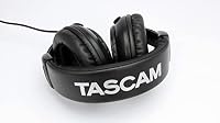 TASCAM TH-02 Professional Studio Monitor Headphones, Wired, Over Ear — for Recording, Podcast, DJ, Music and Guitar, with 1/4 Inch Jack Adapter — image 2