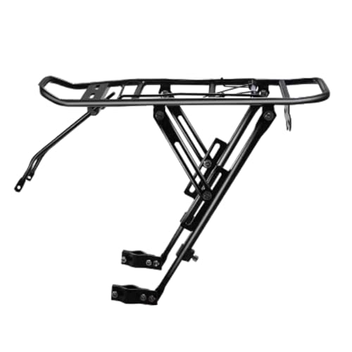 Portaequipajes de ciclismo de aluminio con soporte de liberación rápida de 110 libras