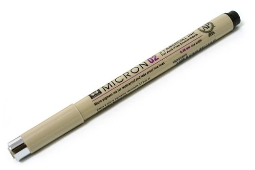 Pigma Micron® 02 (0.30mm line Width) - Box of 12 Archival Ink Pens (Black) - Fineliners (XSDK02#49)