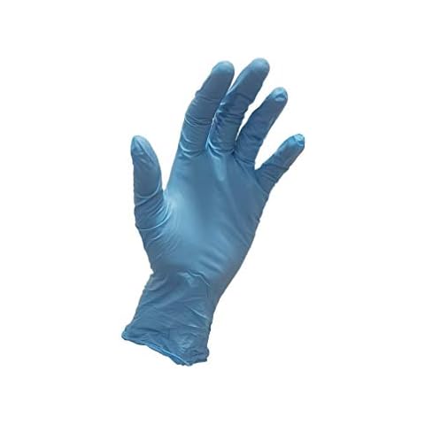 Powder Free Blue Nitrile Gloves x 100 Gloves - Glove Club Ltd (Medium) Cover