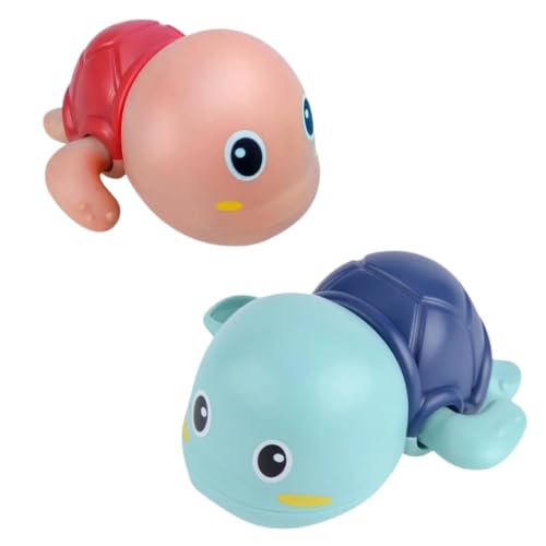 Image of Bliss HUES Dino Bath Toys for Babies &Toddlers- Mold-Free Wall Mount Waterfall Bath Toys (Swimming Turtle)