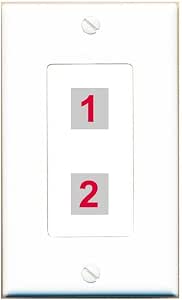 RiteAV Custom HDMI Wall Plate With USB Charger - 1 Port Black Wall Plate For Home Theater Setup