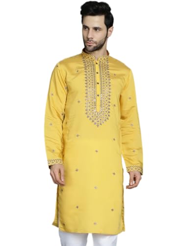 Image of Jompers Men's Sequins Embroidered Kurtas