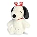 Aurora® Adorable Peanuts® Love On The Mind™ Snoopy Stuffed Animal - Officially Licensed Toys for All Snoopy Fans - Nostalgic Gift for Adults and Birthday Celebrations - White 6 Inches