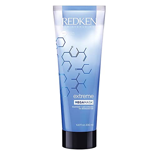 Redken Extreme Mega Mask | For Damaged, Brittle Hair | Fortifies & Strengthens Distressed Hair | Dual Formula | 6.8 Fl Oz