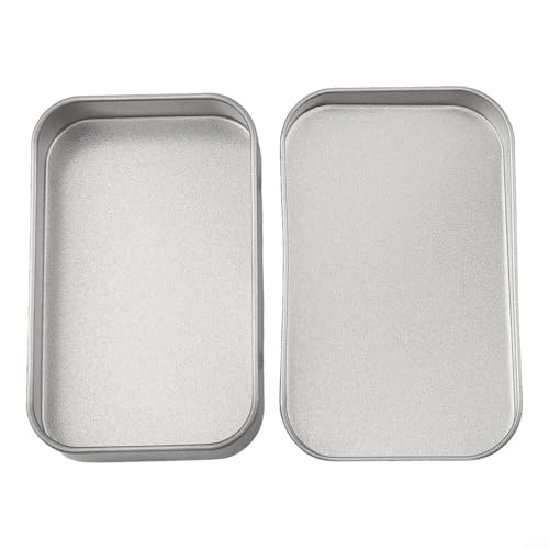 YJDOORPLAY Utomhusutrustning förvaring plåtlåda kompakt metallbehållare för överlevnadskit camping vandring resetillbehör silver 95 x 60 x 21 mm