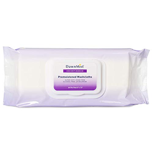 Dukal - AW4750 Dawn Mist Pre-Moistened Adult Wash Cloth, Non-Sterile, Soft Pack, Flip Top Lid, 9" W x 13" L (64 Packs of 8) (Pack of 512) image 3