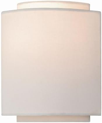 VAXCEL Burnaby 1 Light Gold Mid-Century Modern Flush Wall Sconce White Linen