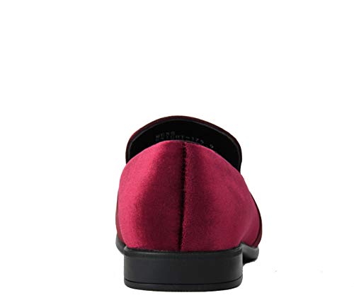 Amali King - Men's Slippers - Mens Loafers - Designer Shoes for Men - Tuxedo Shoes - Velvet Loafers Men - Embossed Paisley Pattern, Satin Band and Trim4