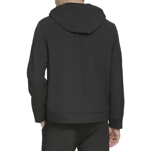 Image of DKNY Men's Hooded Logo Softshell Jacket